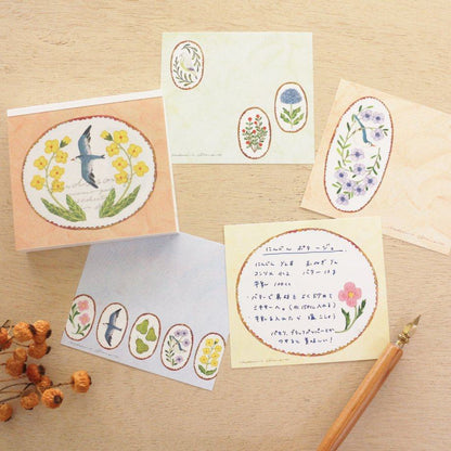 Midori Asano Block Memo - birds song - cozyca products - Default Title by Techo Treats Stationery