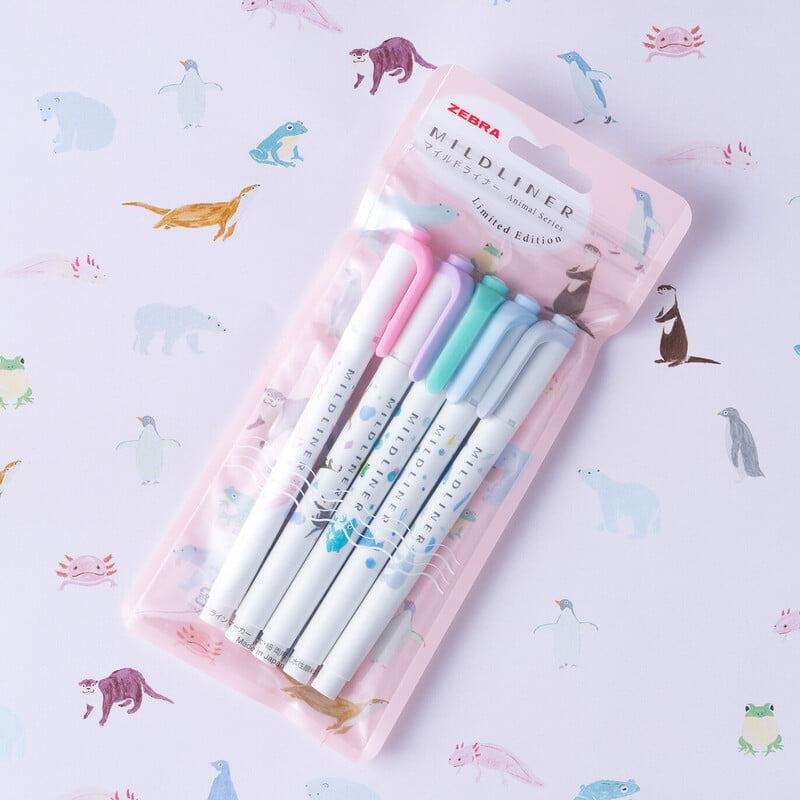 Mildliner Limited Animal Pattern - Set A - Techo Treats