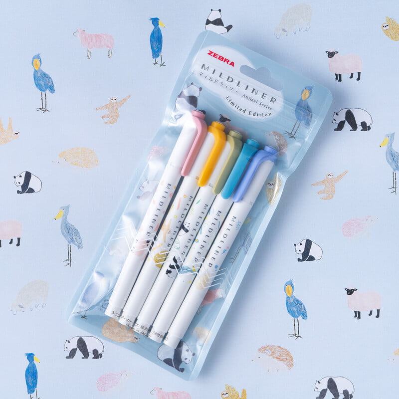 Mildliner Limited Animal Pattern - Set B - Techo Treats