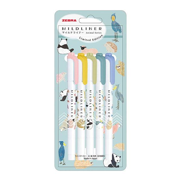 Mildliner Limited Animal Pattern - Set B - Techo Treats