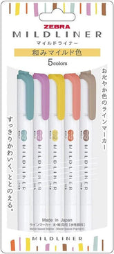 Mildliner Soft Mild 5 Color Set - Techo Treats