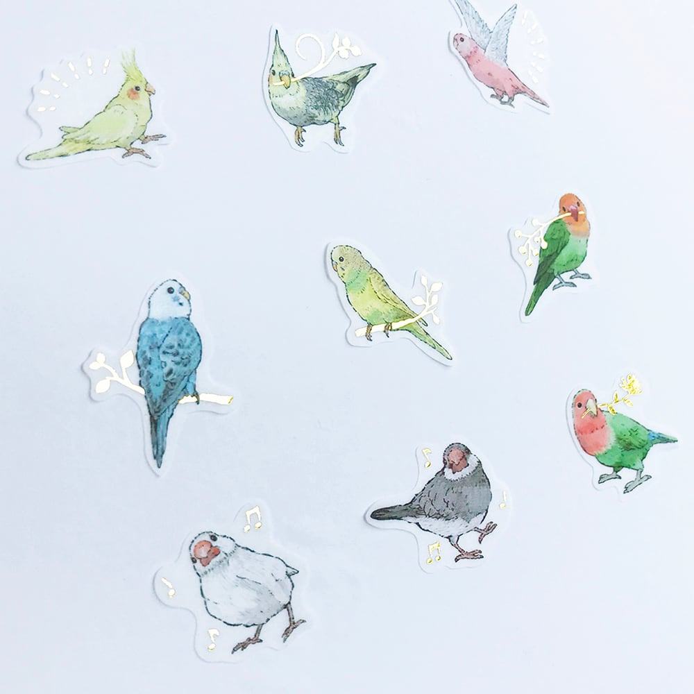 MILINA Flake Seal - Birds - Papier Platz - Default Title by Techo Treats Stationery