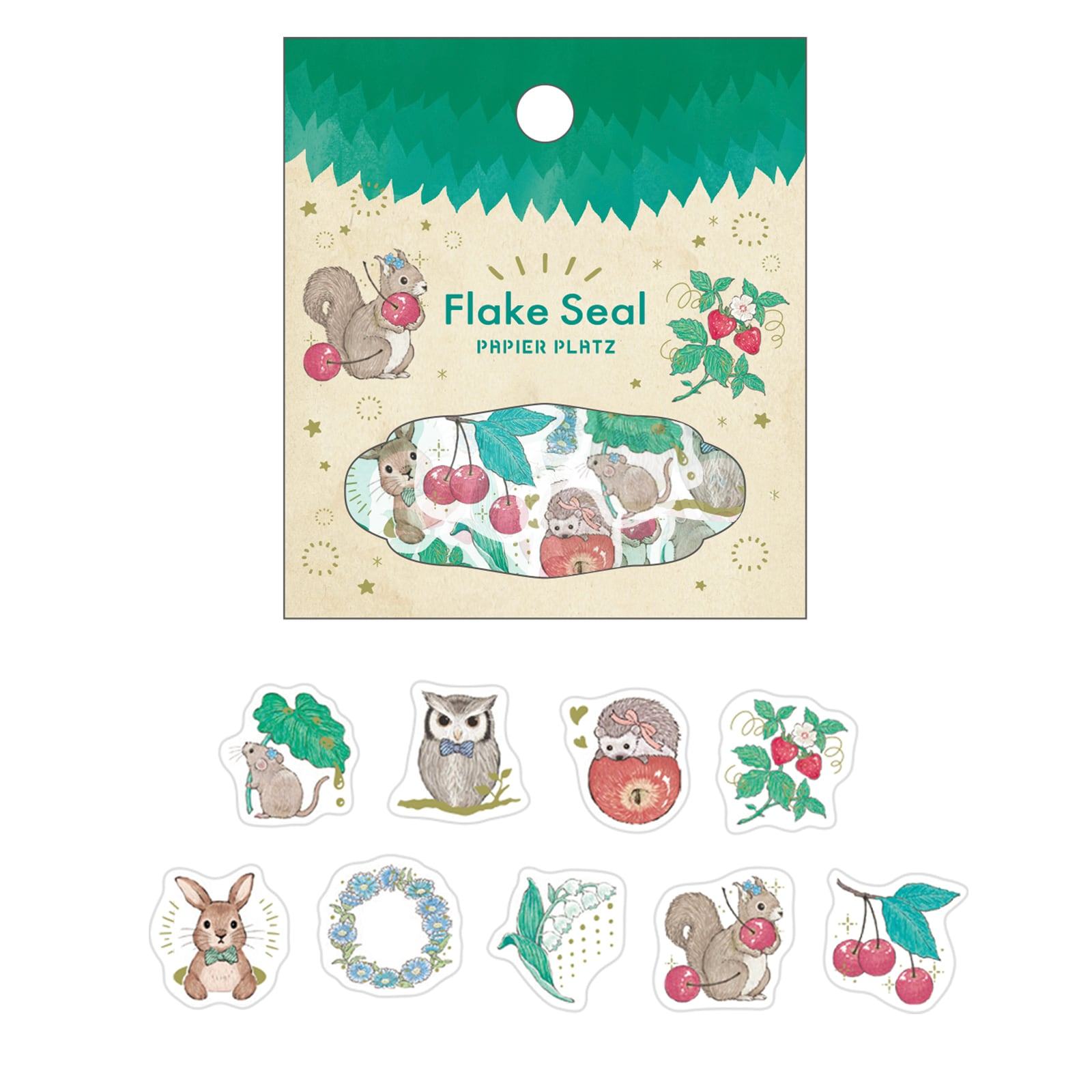 MILINA Flake Seal - Forest - Papier Platz - Default Title by Techo Treats Stationery