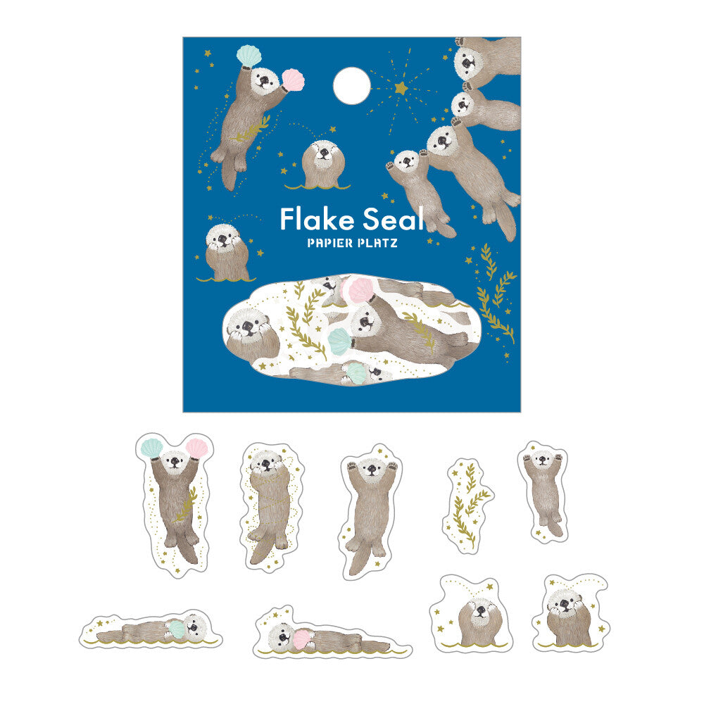 MILINA Flake Seal - LOVE RACCO - Papier Platz - Default Title by Techo Treats Stationery