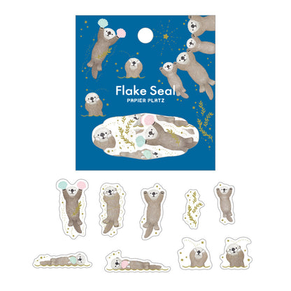 MILINA Flake Seal - LOVE RACCO - Papier Platz - Default Title by Techo Treats Stationery