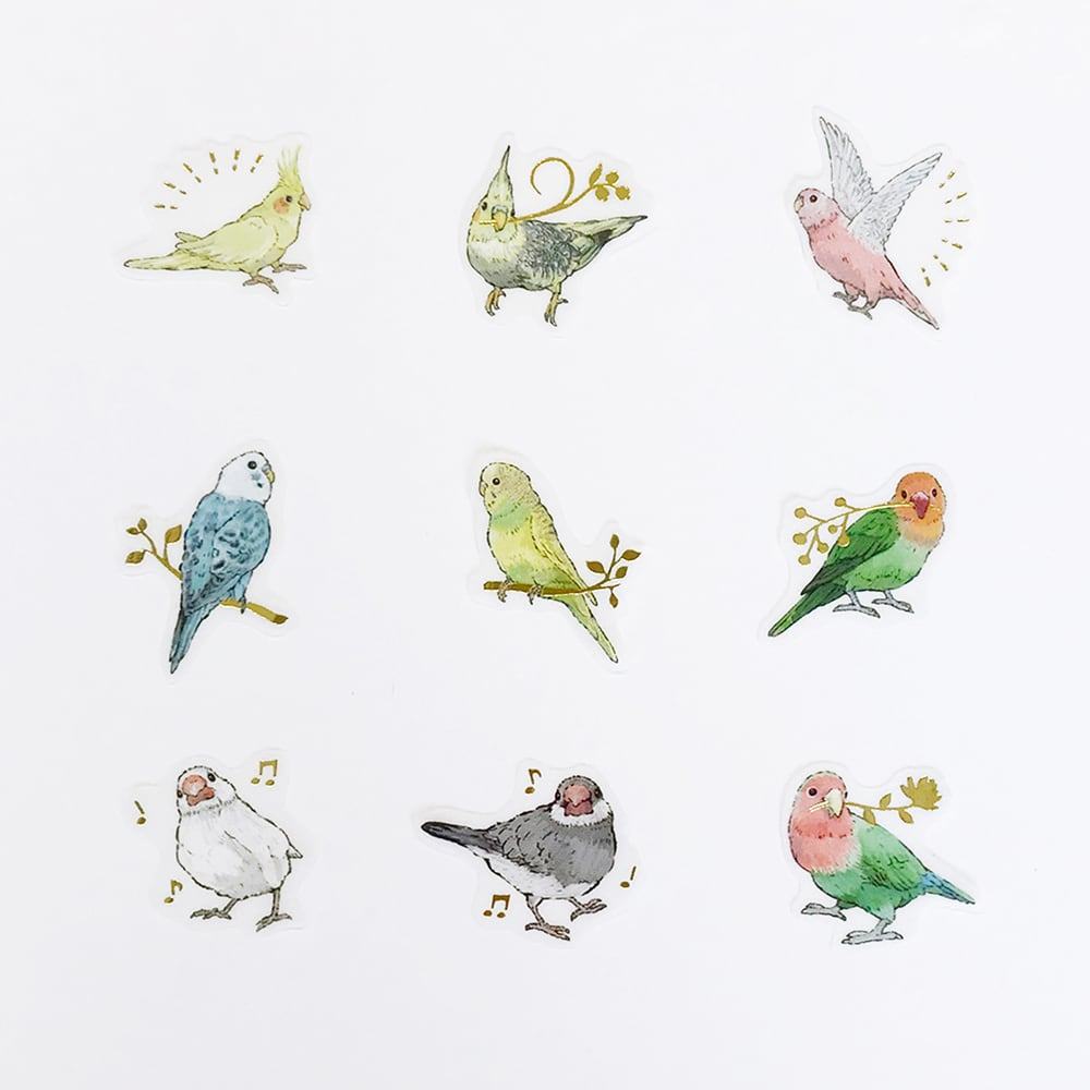 MILINA Flake Stickers - Birds - Techo Treats