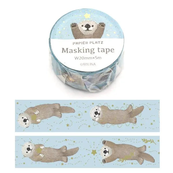 MILINA Masking Tape - Sea Otter - Techo Treats