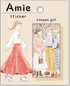 MIND WAVE Amie Sticker - Crayon Girl - Default Title by Techo Treats Stationery