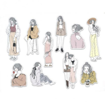 MIND WAVE Amie Sticker - Ennui Girl - Default Title by Techo Treats Stationery