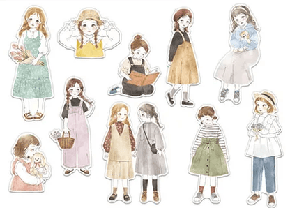 MIND WAVE Amie Sticker - Playful Girl - Default Title by Techo Treats Stationery