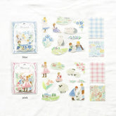 MIND WAVE Blooming Flake Sticker - Blue - Default Title by Techo Treats Stationery