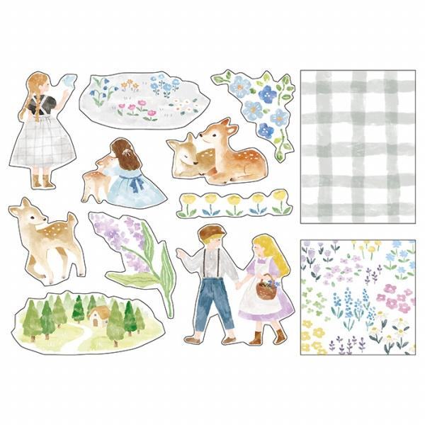 MIND WAVE Blooming Flake Sticker - Gray - Default Title by Techo Treats Stationery