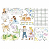MIND WAVE Blooming Flake Sticker - Gray - Default Title by Techo Treats Stationery