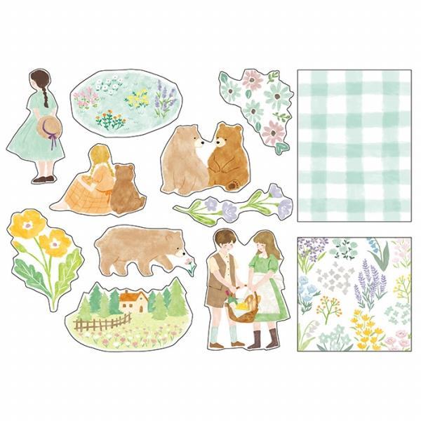 MIND WAVE Blooming Flake Sticker - Mint - Default Title by Techo Treats Stationery