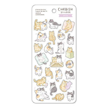 MIND WAVE Cherish Sticker - Cat - Default Title by Techo Treats Stationery