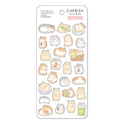 MIND WAVE Cherish Sticker - Hamster - Default Title by Techo Treats Stationery