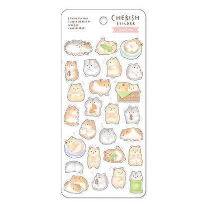 MIND WAVE Cherish Sticker - Hamster - Default Title by Techo Treats Stationery