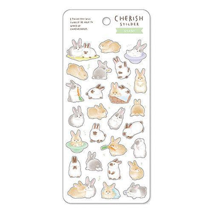 MIND WAVE Cherish Sticker - Rabbit - Default Title by Techo Treats Stationery