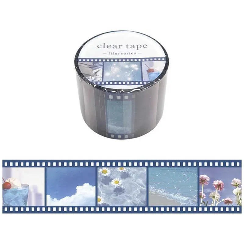 MIND WAVE film series clear tape - Blue - Default Title by Techo Treats Stationery