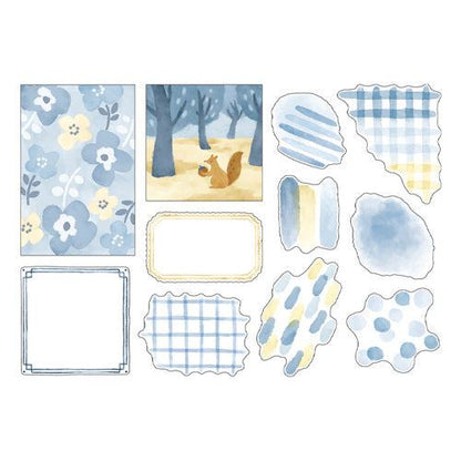 MIND WAVE hocco deco Flake Sticker - Blue - Default Title by Techo Treats Stationery