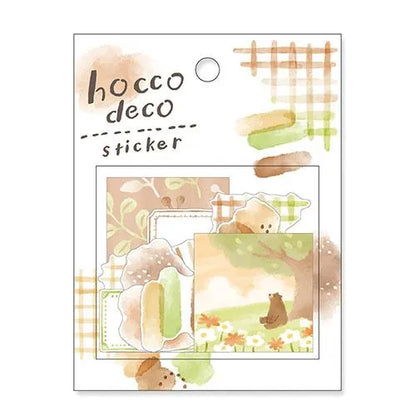 MIND WAVE hocco deco Flake Sticker - Brown - Default Title by Techo Treats Stationery