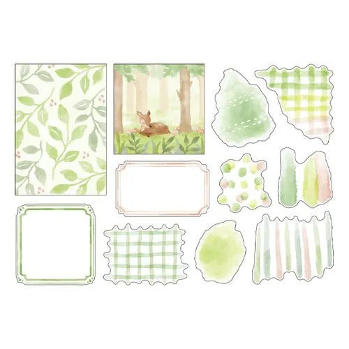 MIND WAVE hocco deco Flake Sticker - Green - Default Title by Techo Treats Stationery