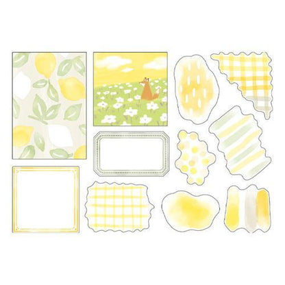 MIND WAVE hocco deco Flake Sticker - Yellow - Default Title by Techo Treats Stationery