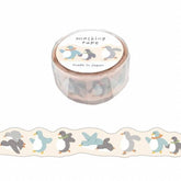 MIND WAVE Hokkori Die-cut Masking Tape - Penguin - Default Title by Techo Treats Stationery