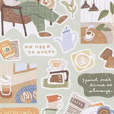 MIND WAVE Just Chilling Sticker - I made coffee - Default Title by Techo Treats Stationery