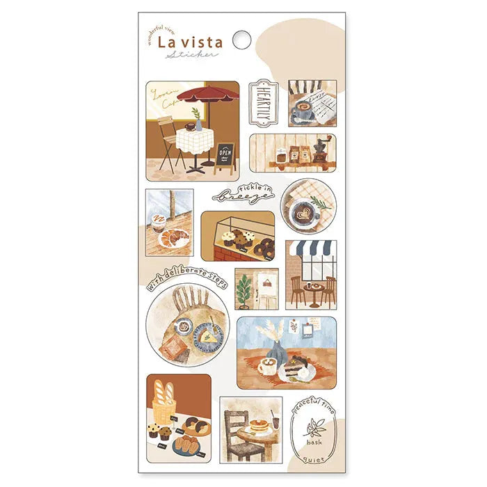 MIND WAVE La vista Wonderful View Sticker - Cafe - Default Title by Techo Treats Stationery