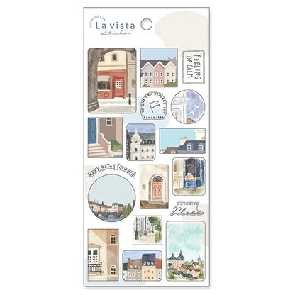 MIND WAVE La vista Wonderful View Sticker - City - Default Title by Techo Treats Stationery
