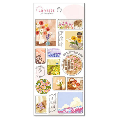 MIND WAVE La vista Wonderful View Sticker - Flower - Default Title by Techo Treats Stationery