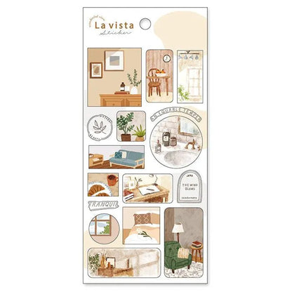MIND WAVE La vista Wonderful View Sticker - Room - Default Title by Techo Treats Stationery
