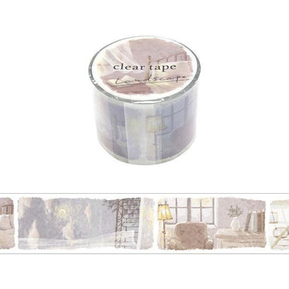 MIND WAVE Landscape Series clear tape - Late Night - Default Title by Techo Treats Stationery