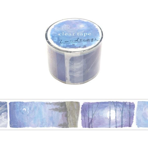 MIND WAVE Landscape Series clear tape - Moonlight - Default Title by Techo Treats Stationery
