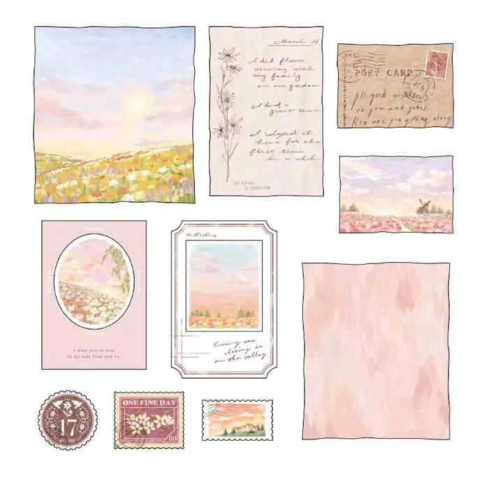 MIND WAVE Landscape Series Flake Sticker - Akane Cloud - Default Title by Techo Treats Stationery