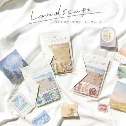 MIND WAVE Landscape Series Flake Sticker - Akane Cloud - Default Title by Techo Treats Stationery