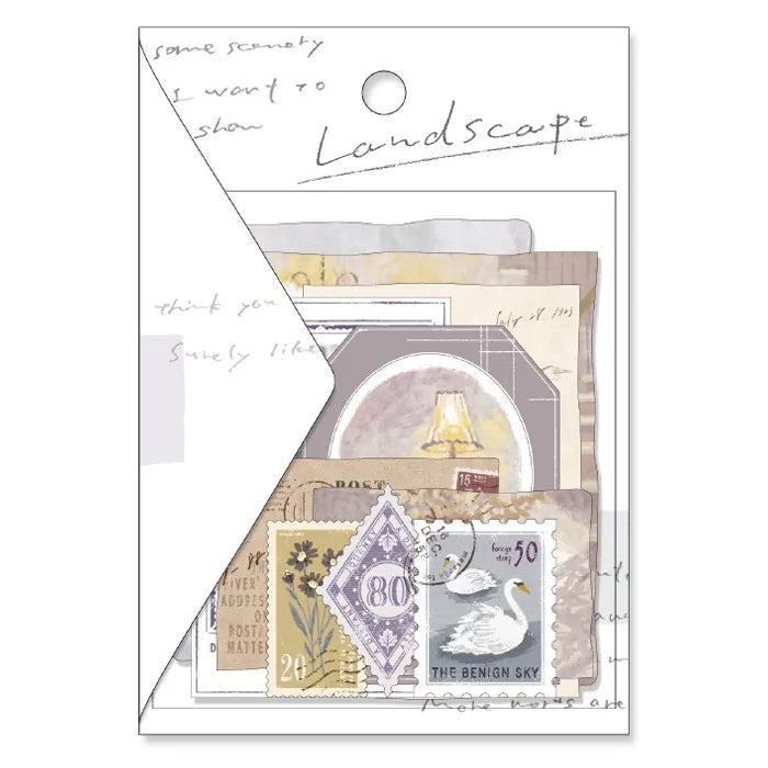 MIND WAVE Landscape Series Flake Sticker - Late Night - Default Title by Techo Treats Stationery