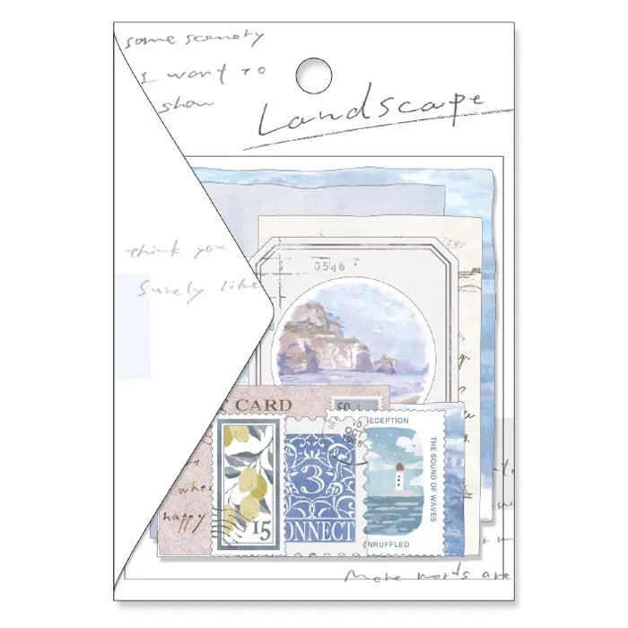MIND WAVE Landscape Series Flake Sticker - Morning Calm - Default Title by Techo Treats Stationery