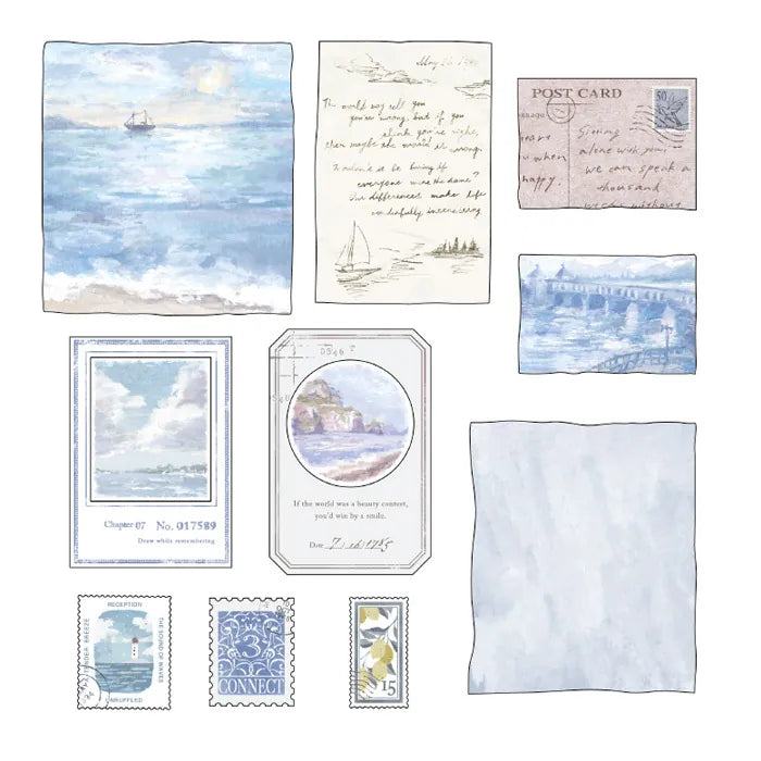 MIND WAVE Landscape Series Flake Sticker - Morning Calm - Default Title by Techo Treats Stationery