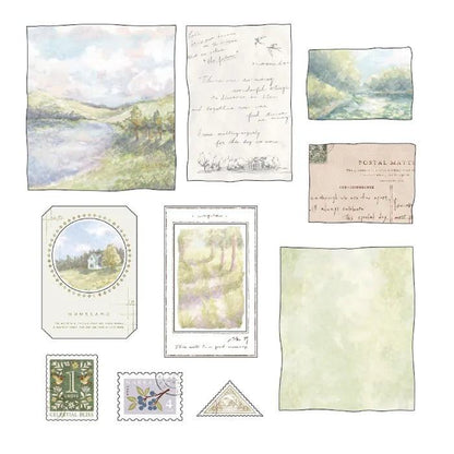 MIND WAVE Landscape Series Flake Sticker - Sunlight through Trees - Default Title by Techo Treats Stationery