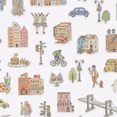 MIND WAVE machi map Sticker - Blue City - Default Title by Techo Treats Stationery