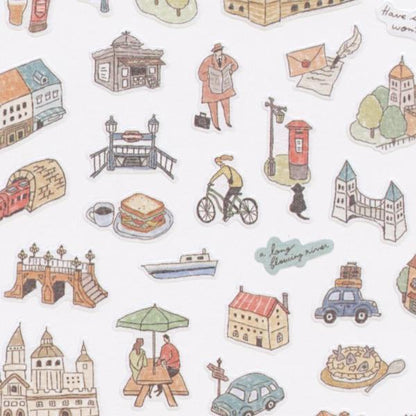 MIND WAVE machi map Sticker - Brown City - Default Title by Techo Treats Stationery