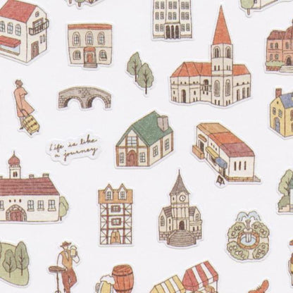 MIND WAVE machi map Sticker - Gray City - Default Title by Techo Treats Stationery