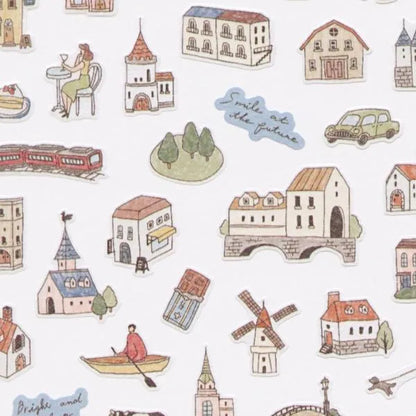 MIND WAVE machi map Sticker - Green City - Default Title by Techo Treats Stationery