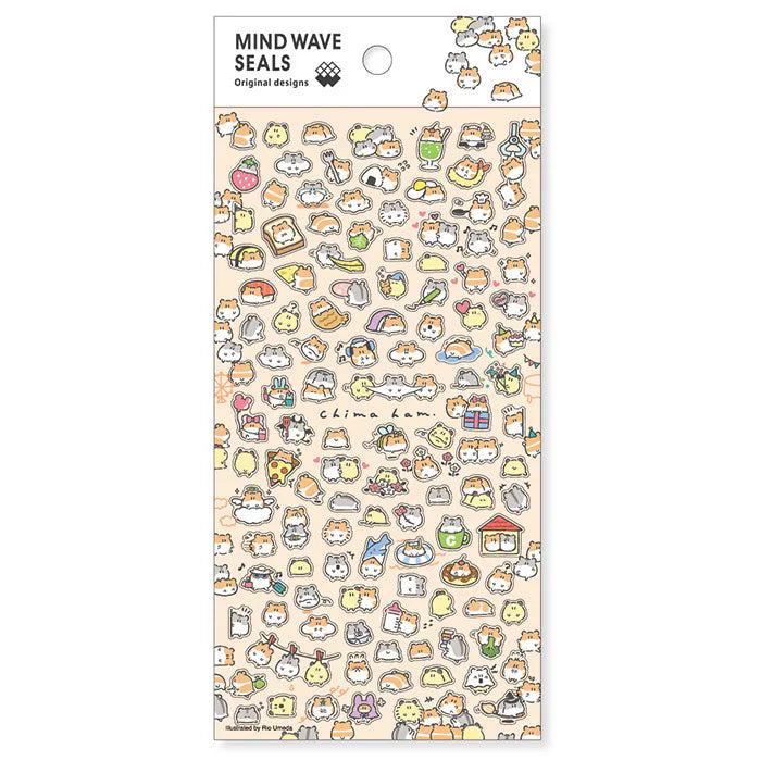 MIND WAVE Mind Wave Seals - Chima Hamu - Default Title by Techo Treats Stationery