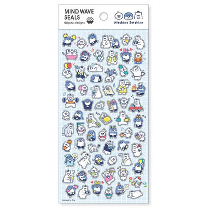 MIND WAVE Mind Wave Seals - Nitchimo Satchimo - Default Title by Techo Treats Stationery