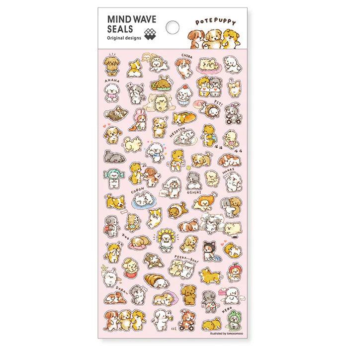 MIND WAVE Mind Wave Seals - POTEPUPPY - Default Title by Techo Treats Stationery