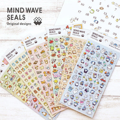 MIND WAVE Mind Wave Seals - Uruuru Animals - Default Title by Techo Treats Stationery