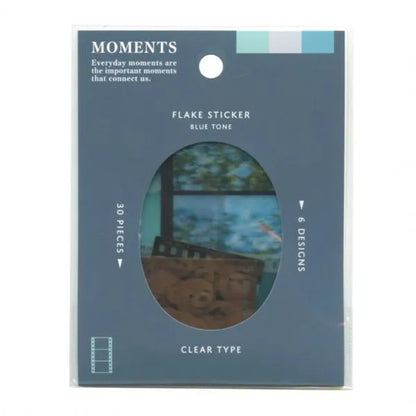 MIND WAVE MOMENTS Flake Sticker - Blue Tone - Default Title by Techo Treats Stationery